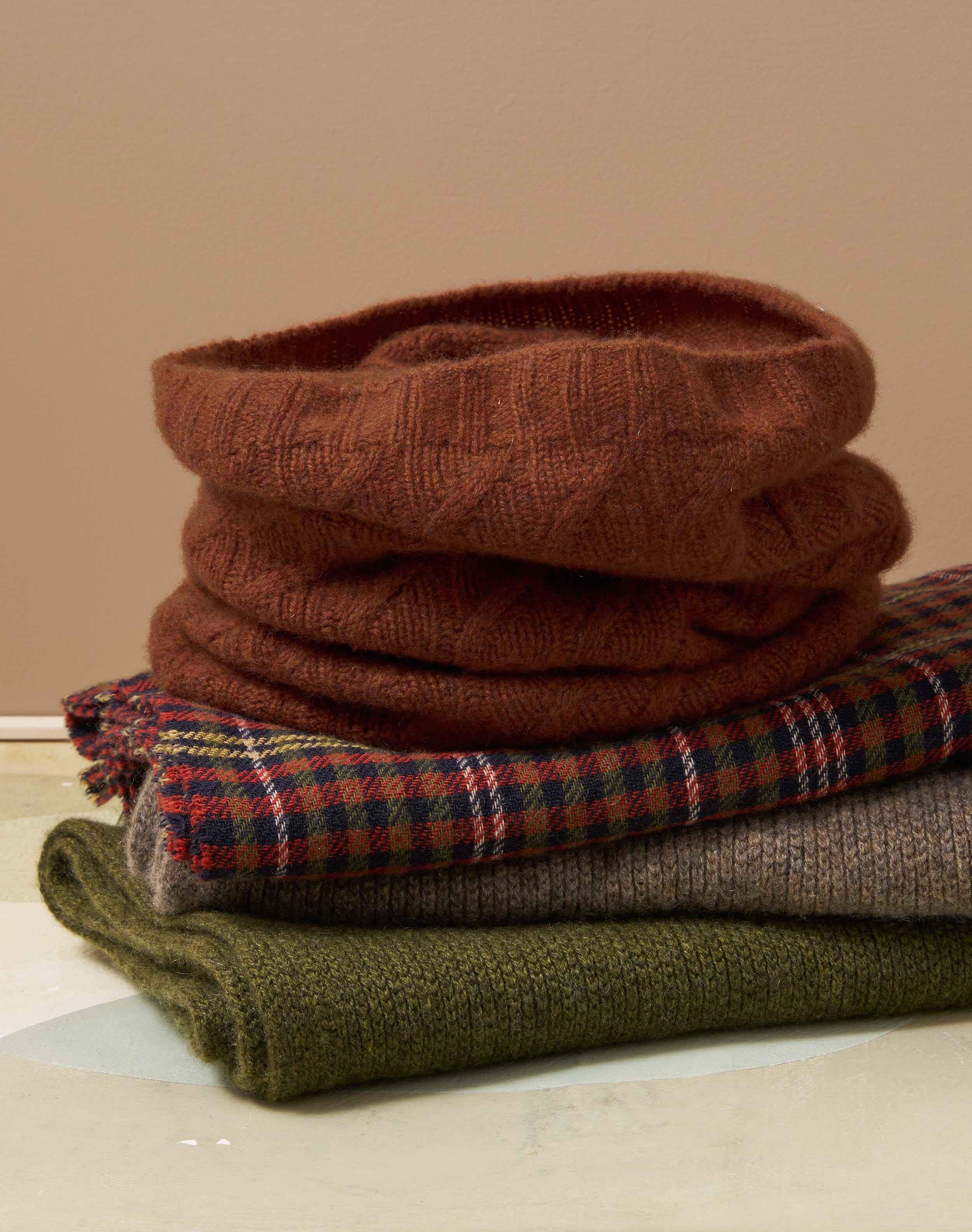 Brora Cashmere Plaid Scarf