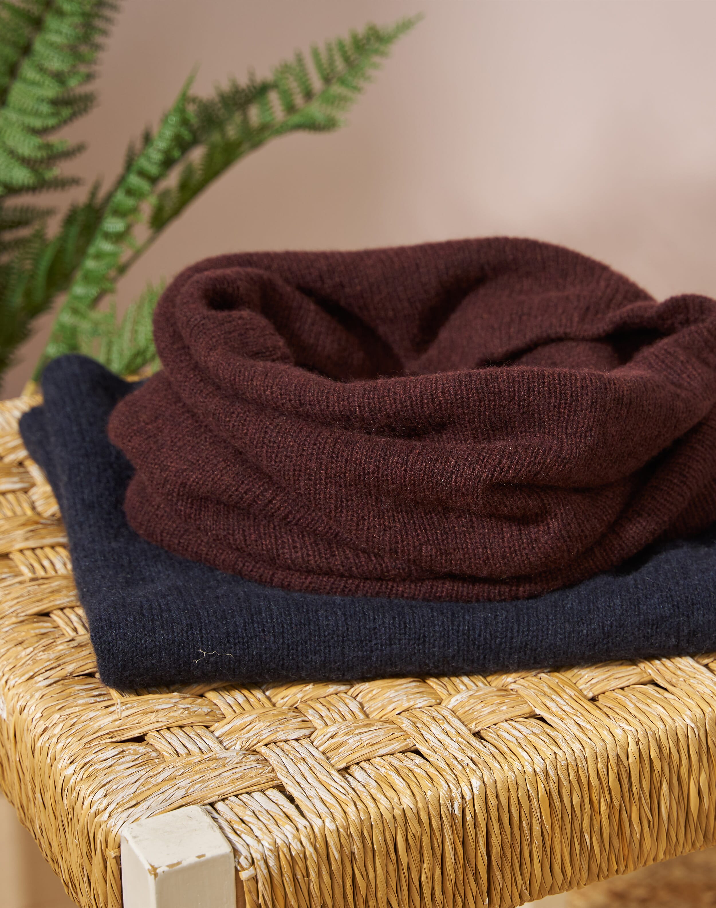 Scottish Cashmere Gauzy Snood in Malt | Brora Accessories