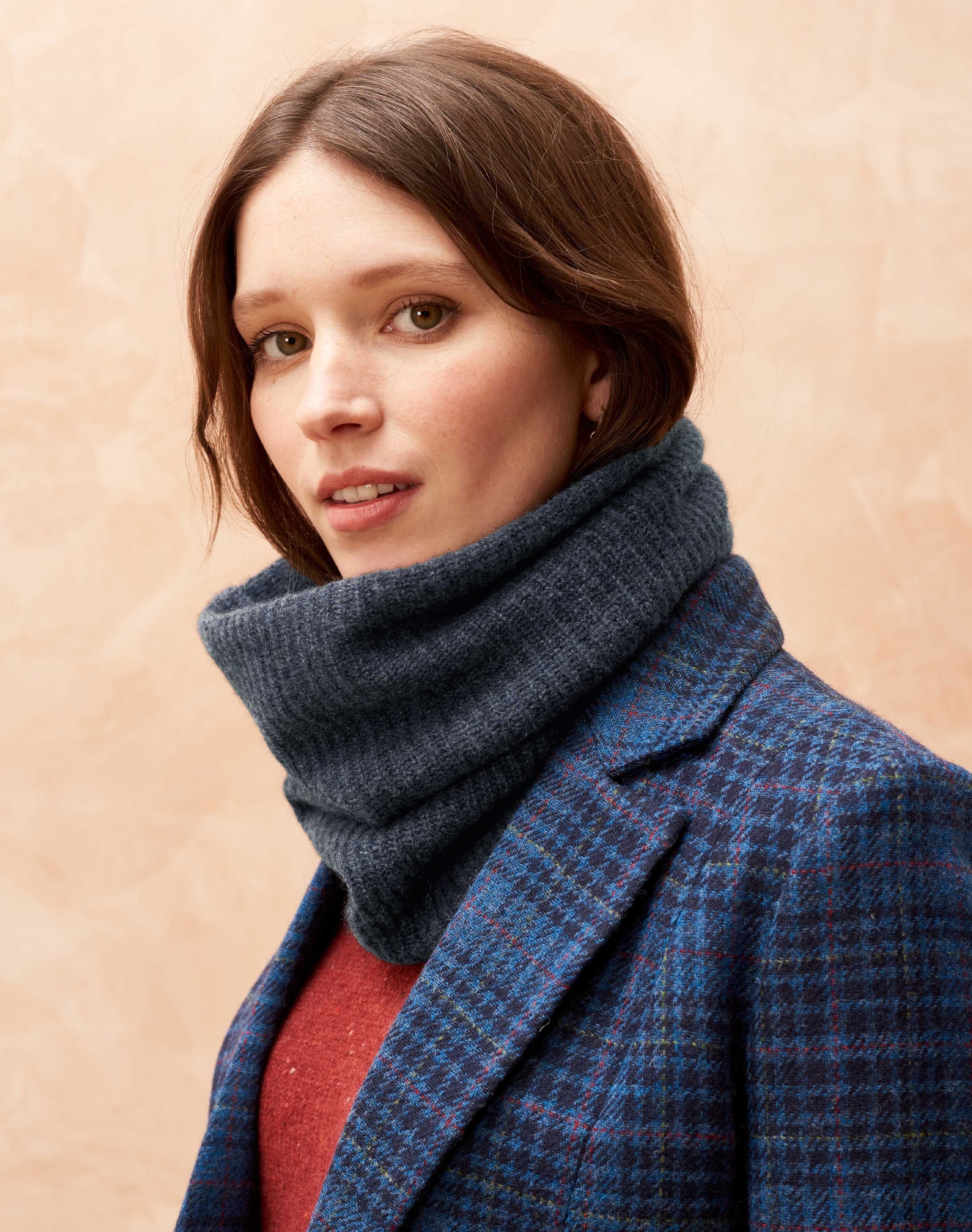 Grey Cashmere Snood | Accessories | Brora Fashion