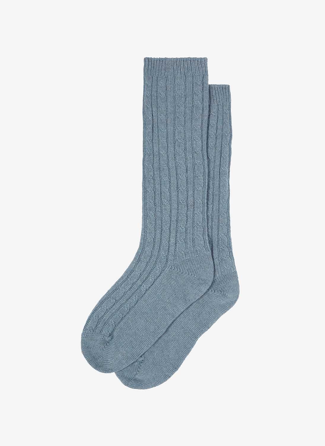 Mist Cashmere Bed Socks | Women's Socks & Tights | Brora