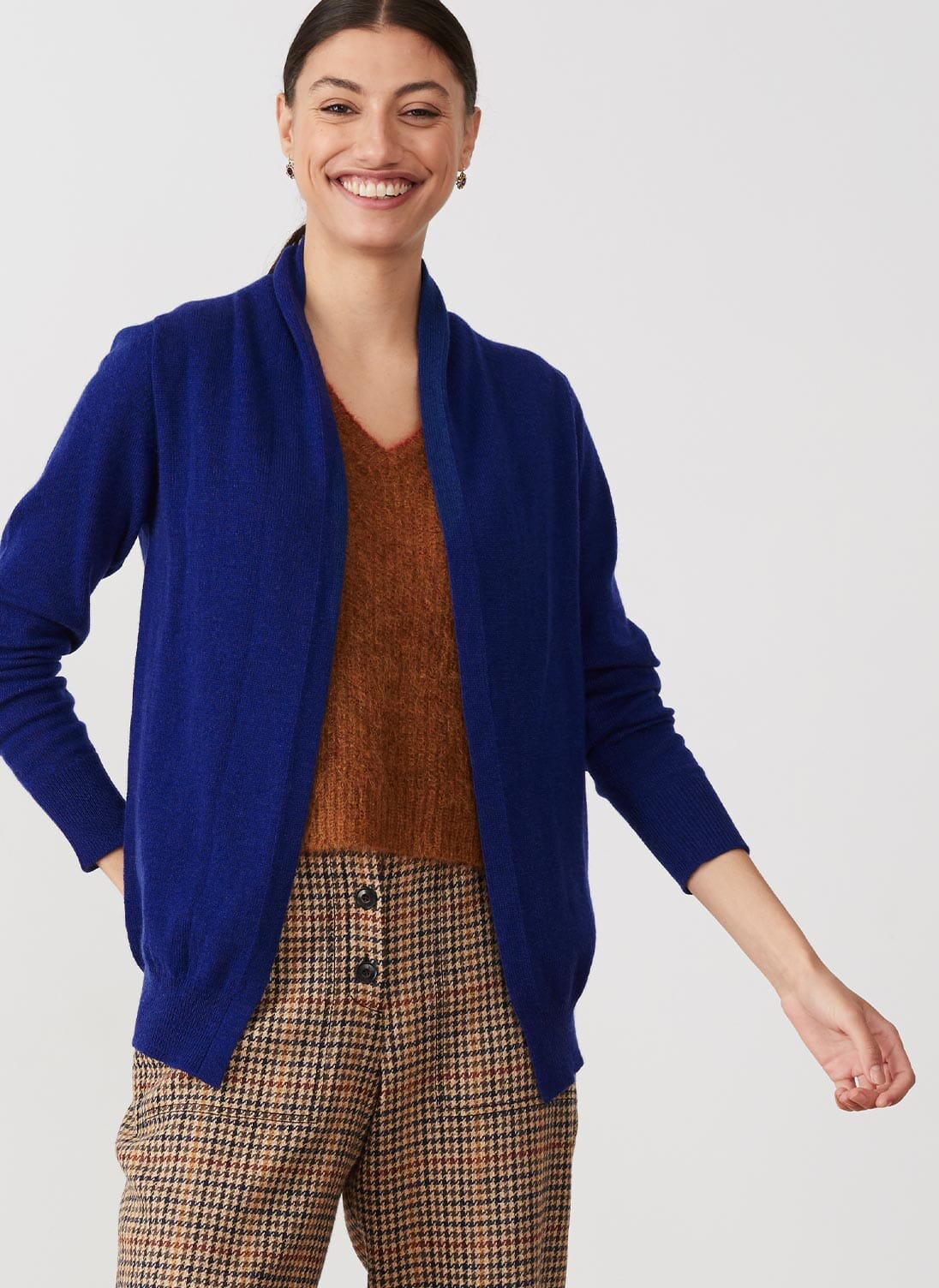 Cobalt Cashmere Gauzy Shawl Cardigan Cardigans Brora