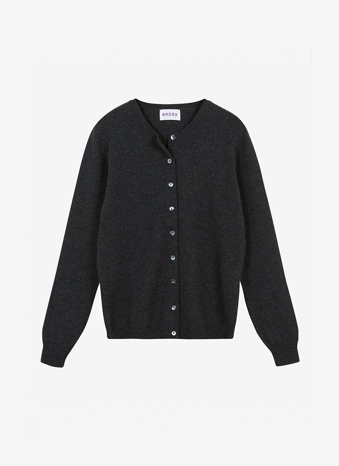 Cashmere Classic Carbon Cardigan| Women's Cardigans | Brora