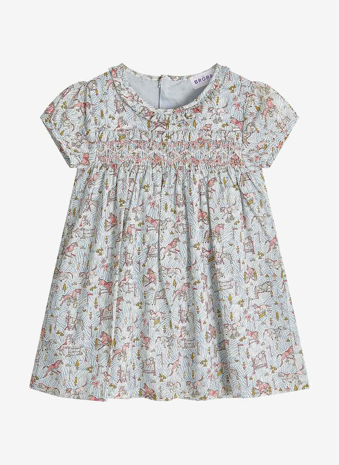 Gymkhana Liberty Print Smock Dress | Baby Clothing | Brora