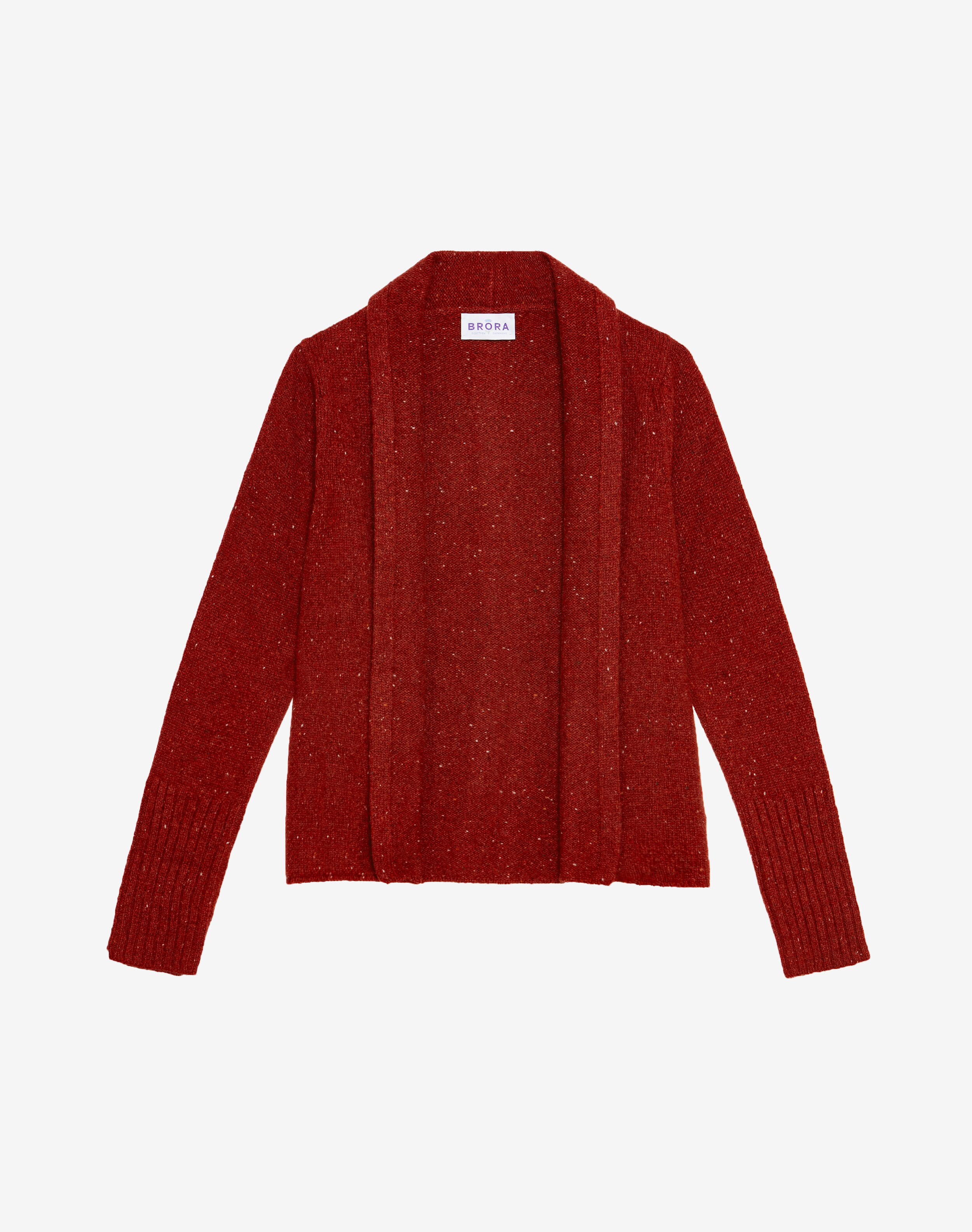 Scottish Cashmere Donegal Jacket in Henna | Cardigans | Brora