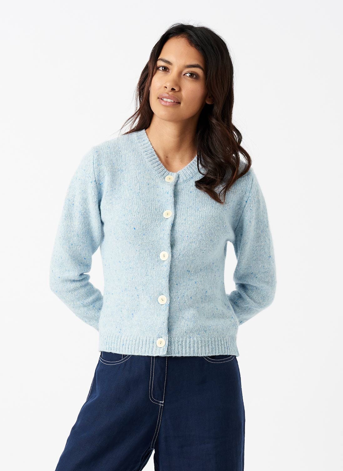 Mineral Cashmere Donegal Cardigan | Cashmere Jumpers & Cardigans | Brora