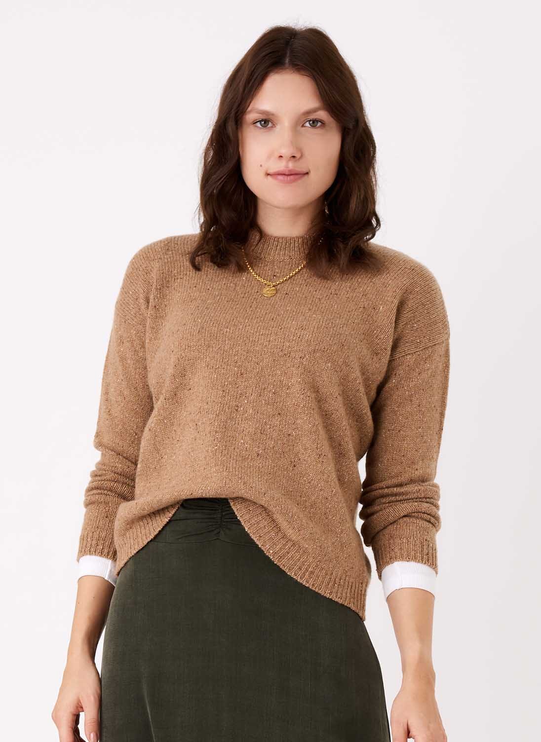 Toffee Cashmere Donegal Jumper | Women's Jumpers | Brora UK