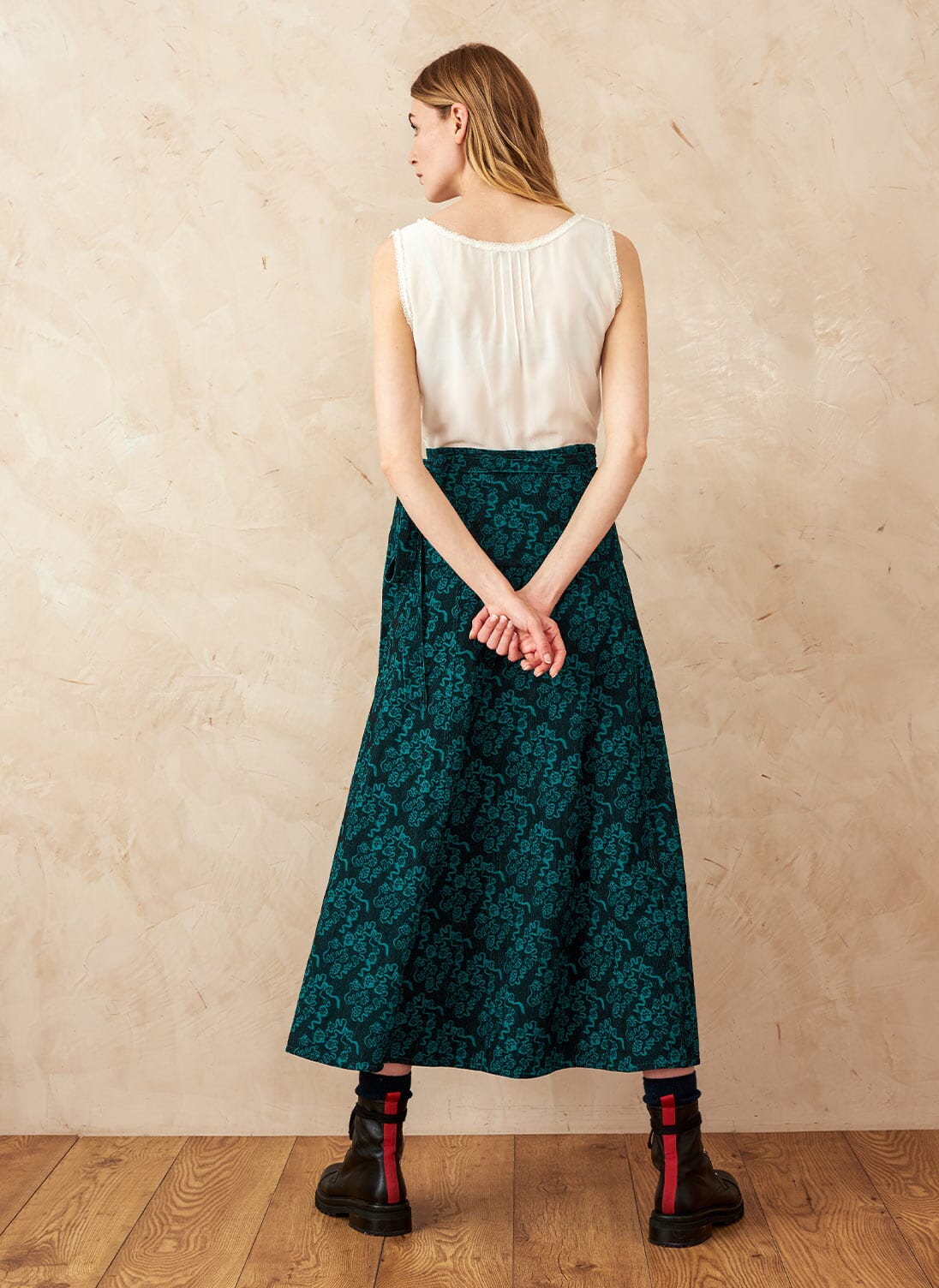 Cord Detail Wrap Skirt main image 0