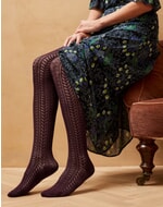 Cashmere Lace Knit Tights