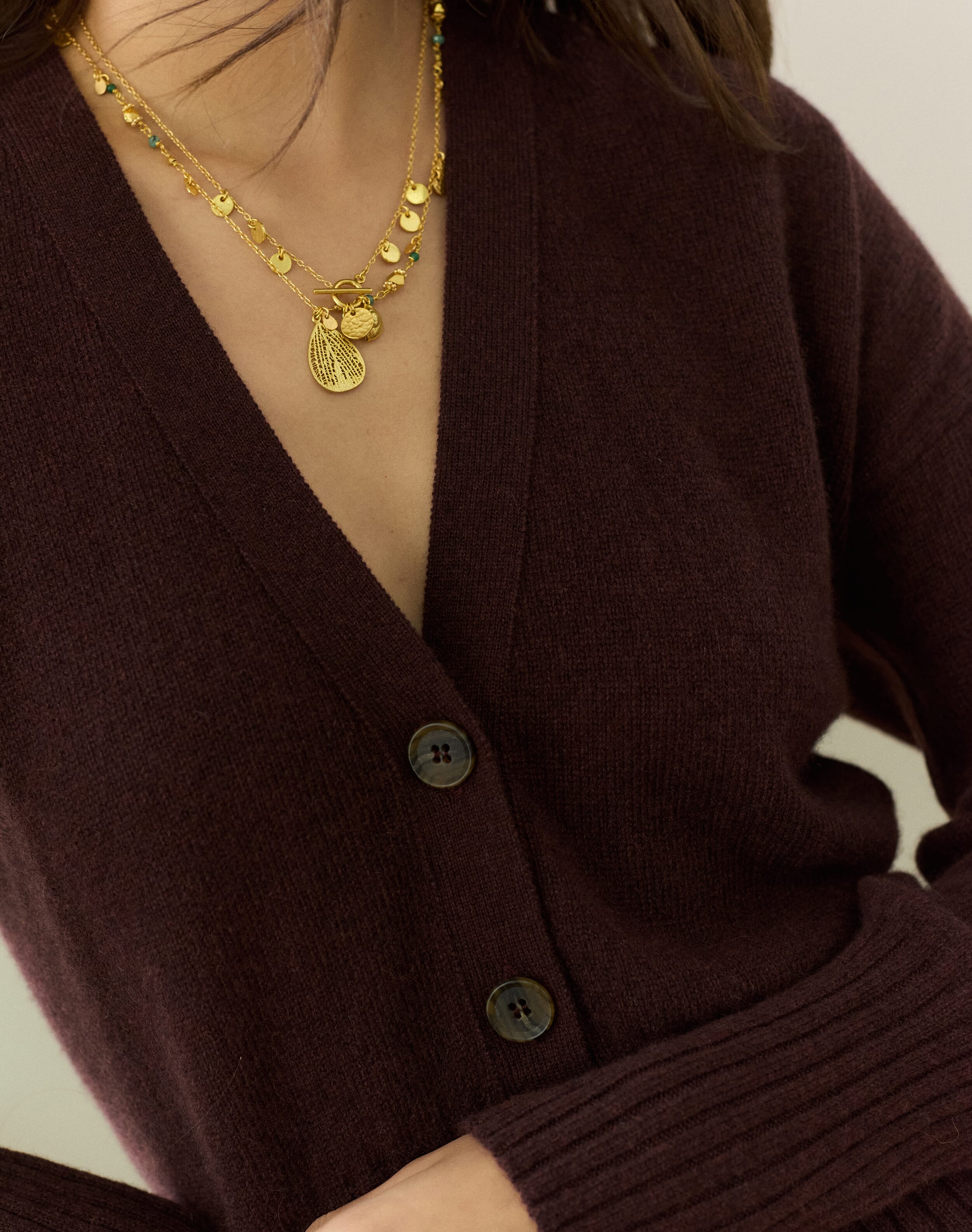 Oversize V Neck Cashmere Cardigan