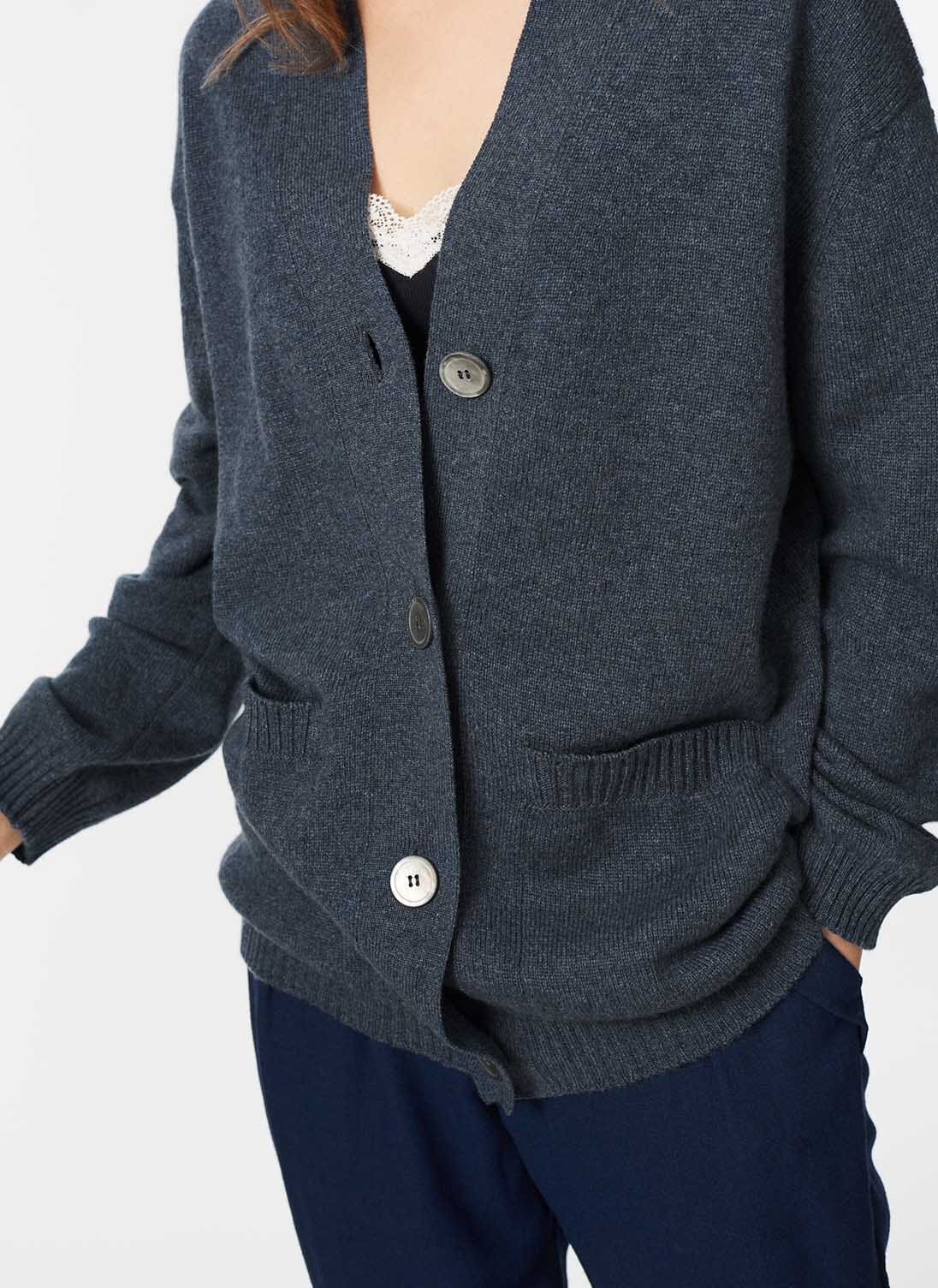 Lead Cashmere V Neck Cardigan | Women's Cardigans | Brora