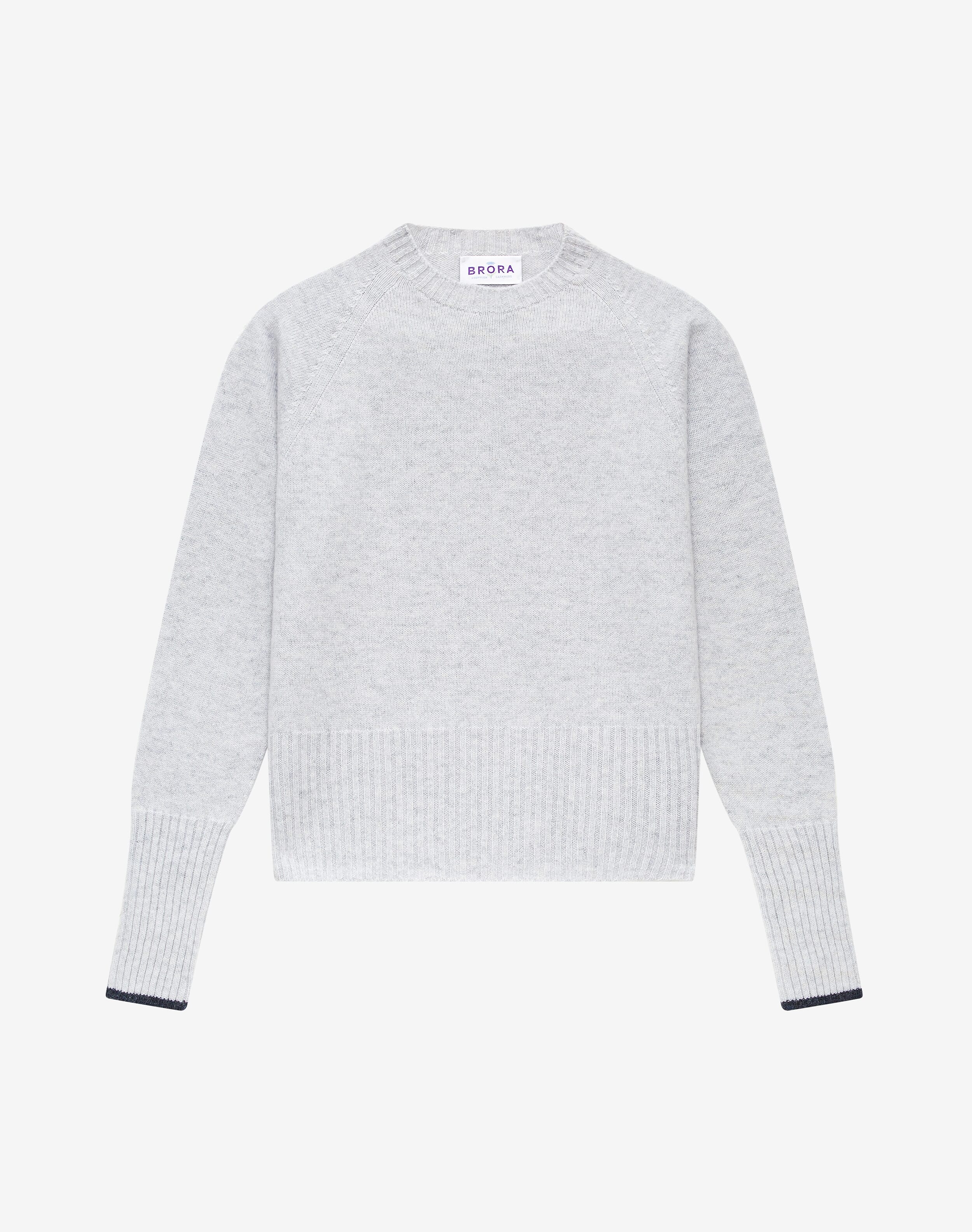 Brora Casmere Scotland Crew Neck popular Sweater