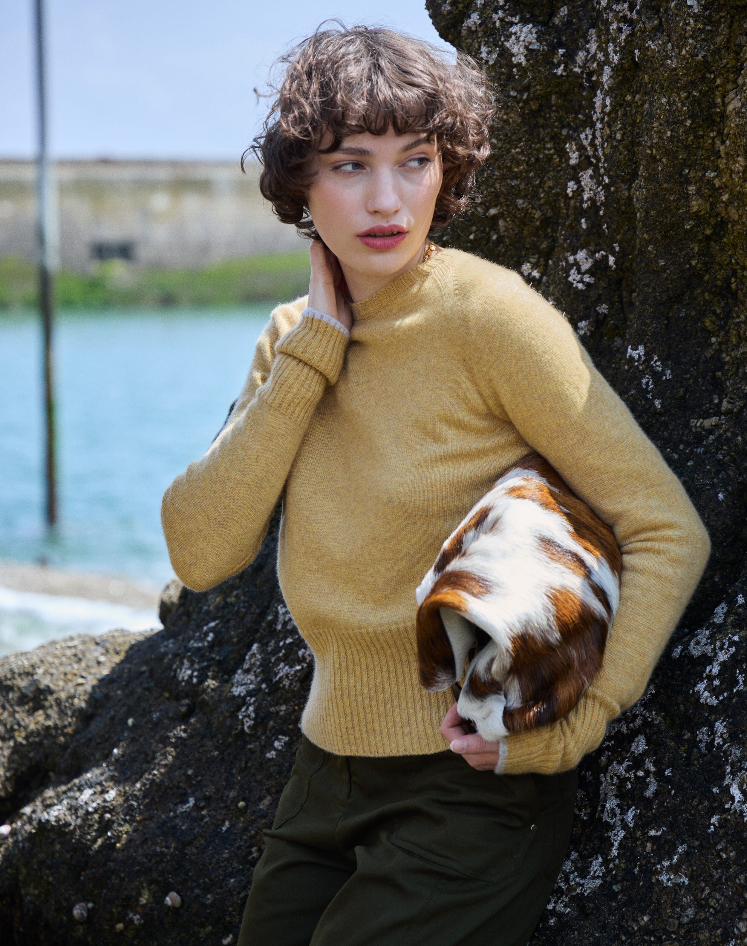 Brora Cashmere Boxy Jumper Catkin