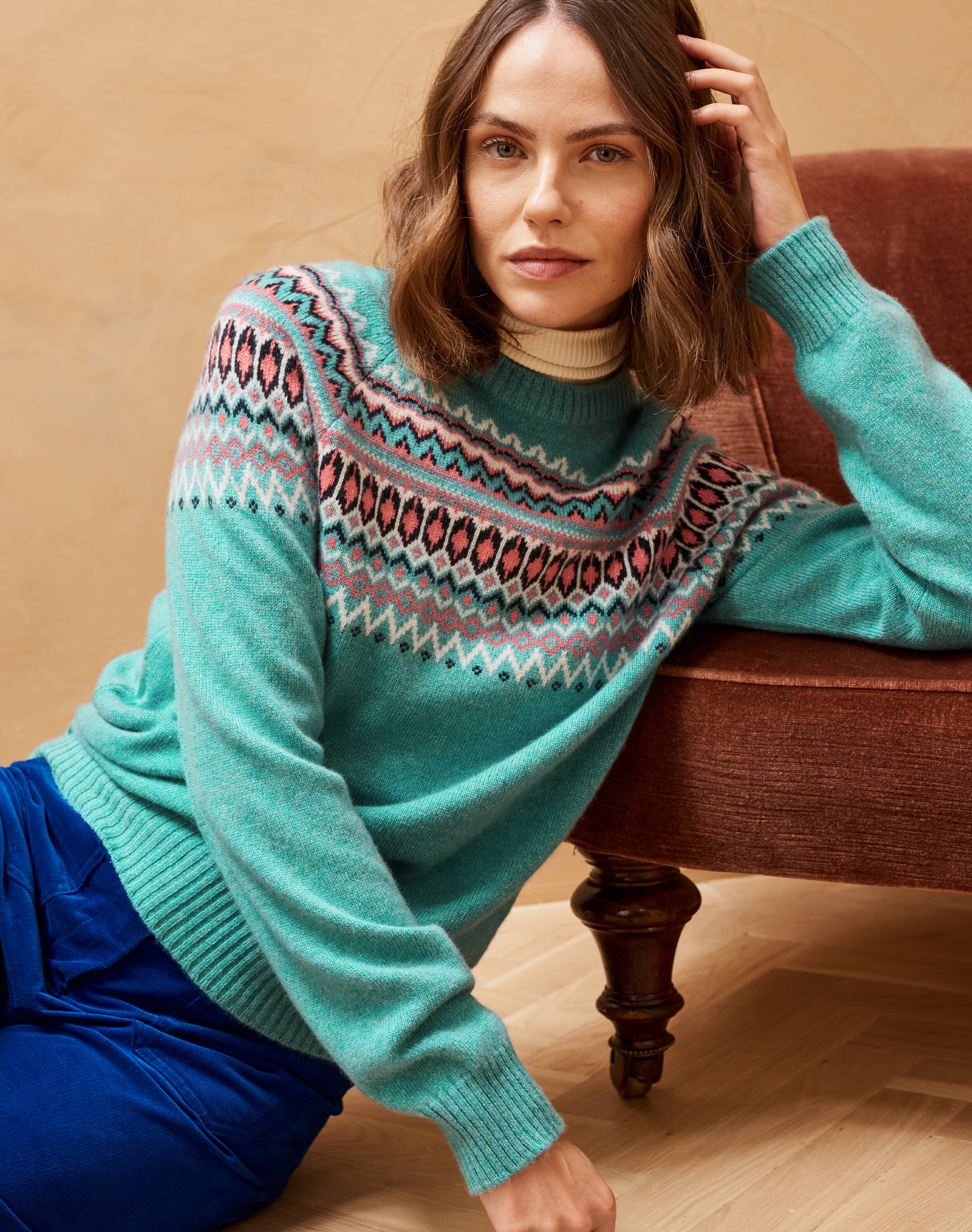 Ocean Cashmere Icelandic Jumper | Knitwear | Brora Fashion