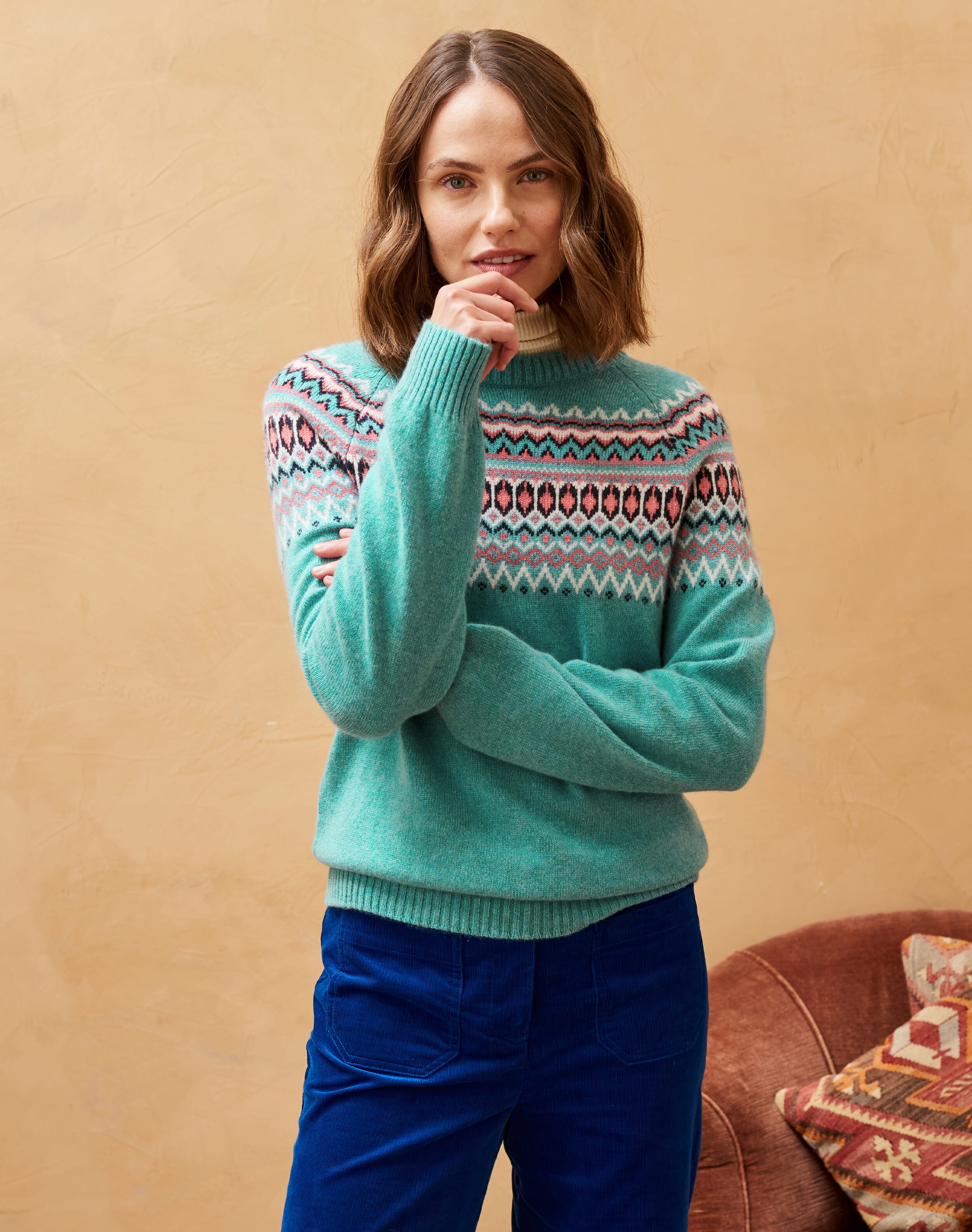 Ocean Cashmere Icelandic Jumper | Knitwear | Brora Fashion