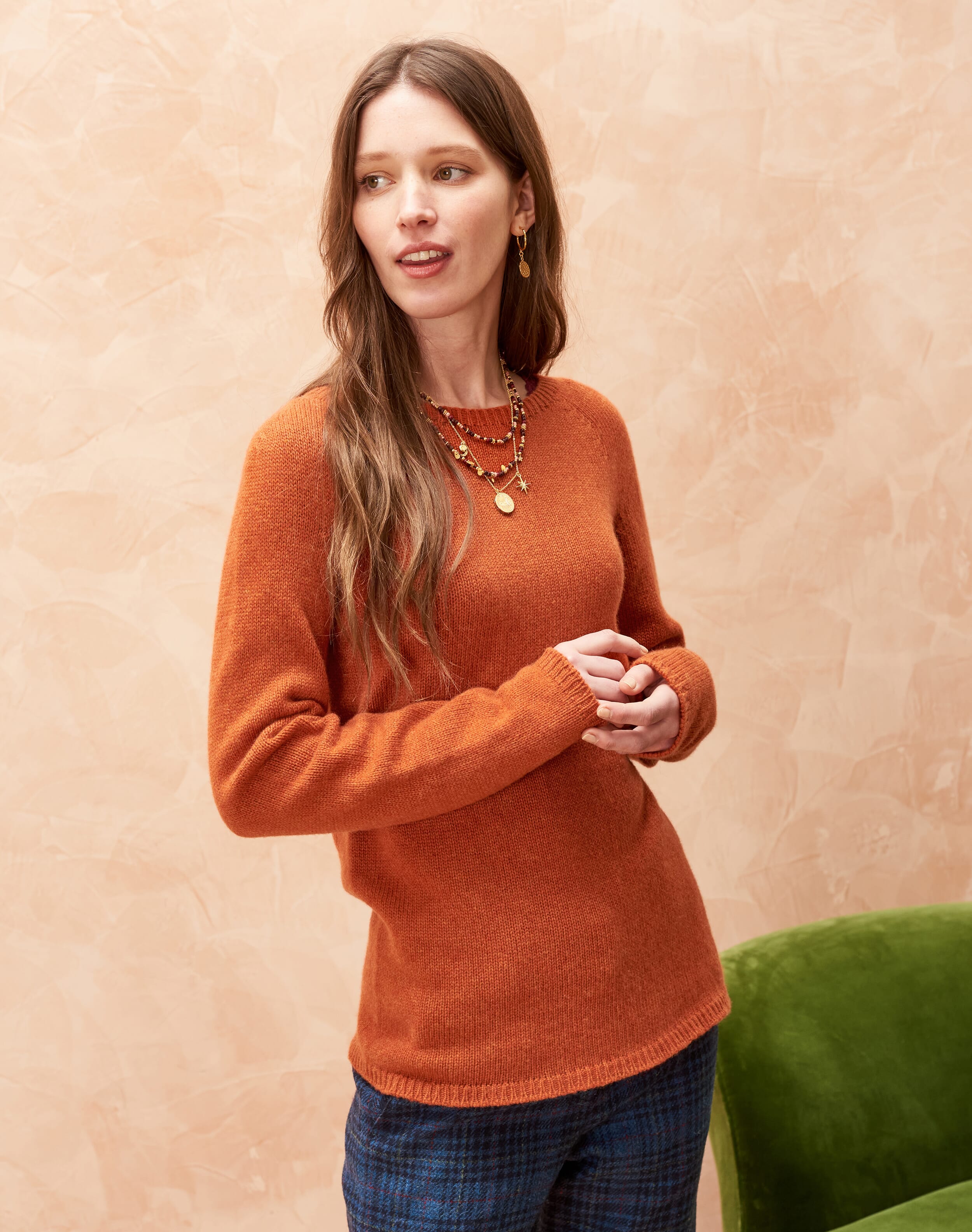 Cashmere Slouchy Jumper Ember