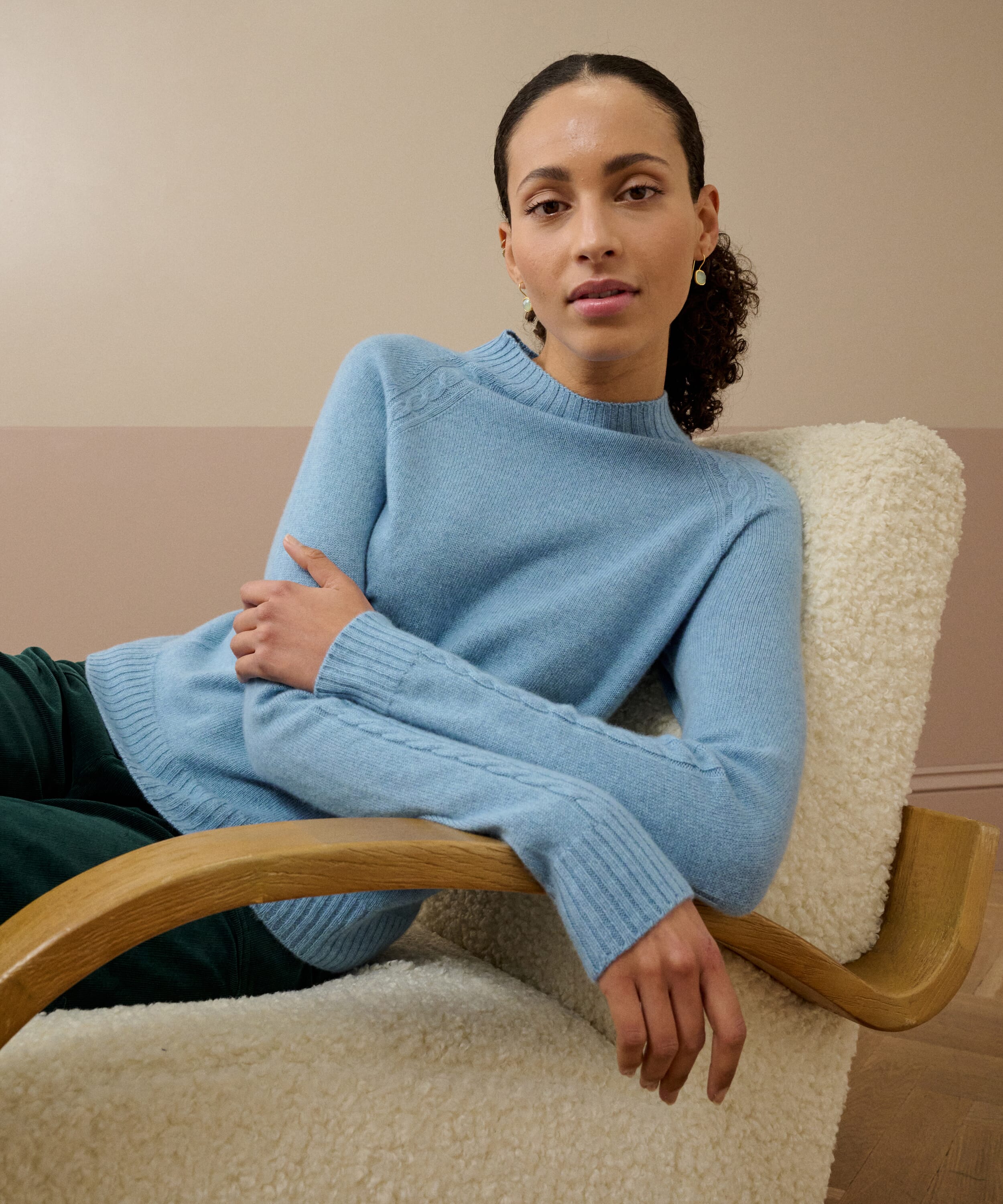 Brora Embroidered Silk Dress & wedgewood - 3