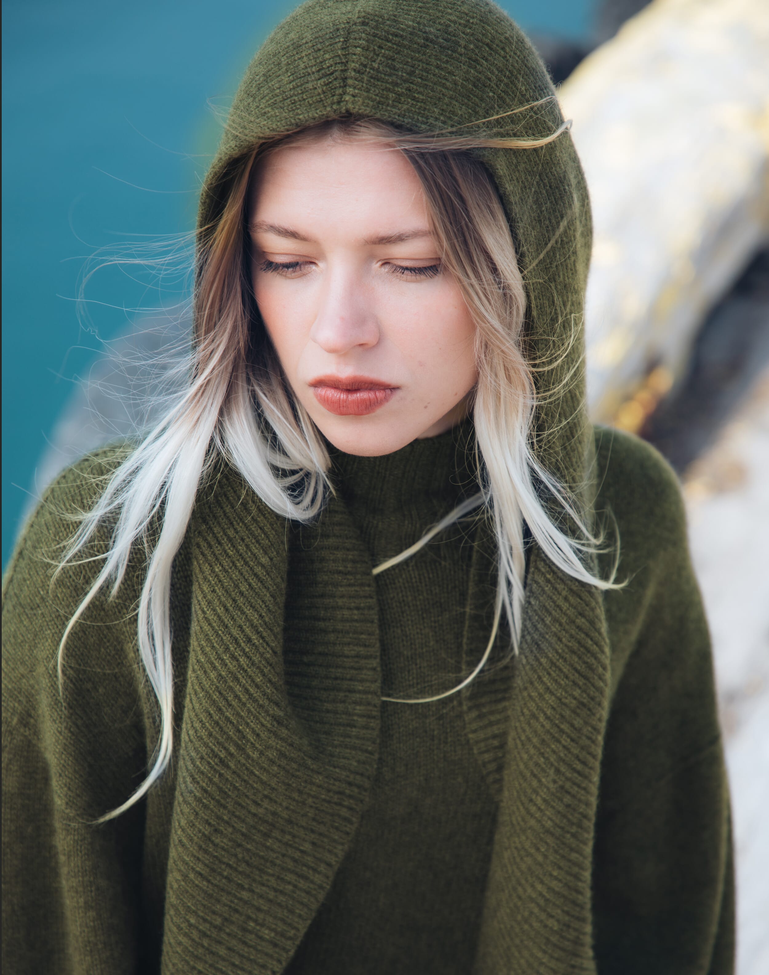 Cashmere Luxe Knit Polo Neck in Sorrel | Brora Clearance