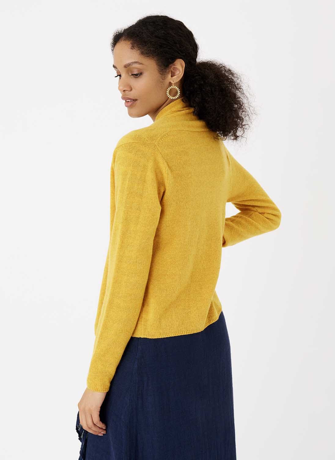 Harrods Brora Cashmere カーディガン Ochre Cashmere Gauzy Cardigan | Women's Cardigans | Brora UK