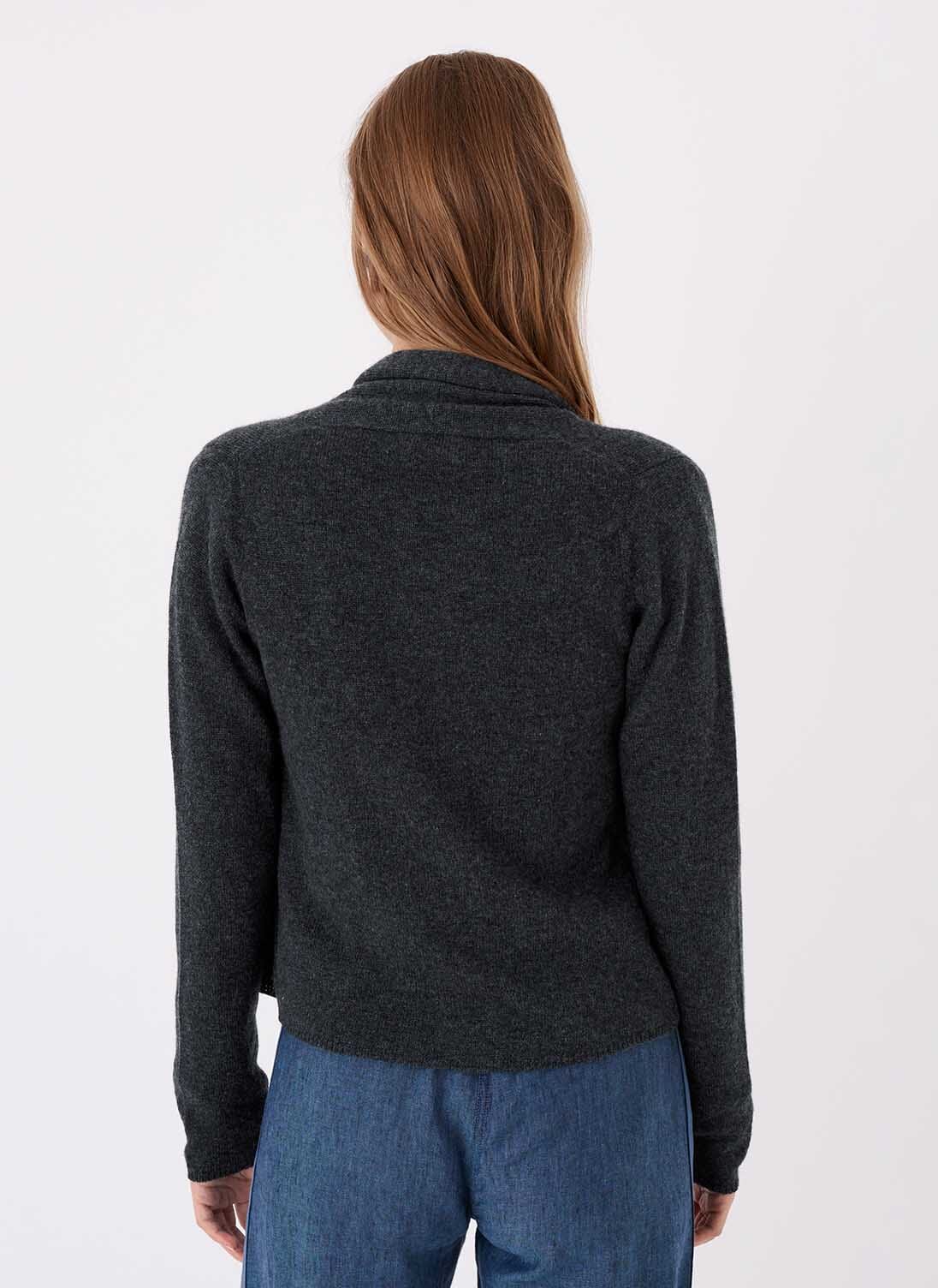 Carbon Cashmere Gauzy Cardigan Women's Cardigans Brora UK