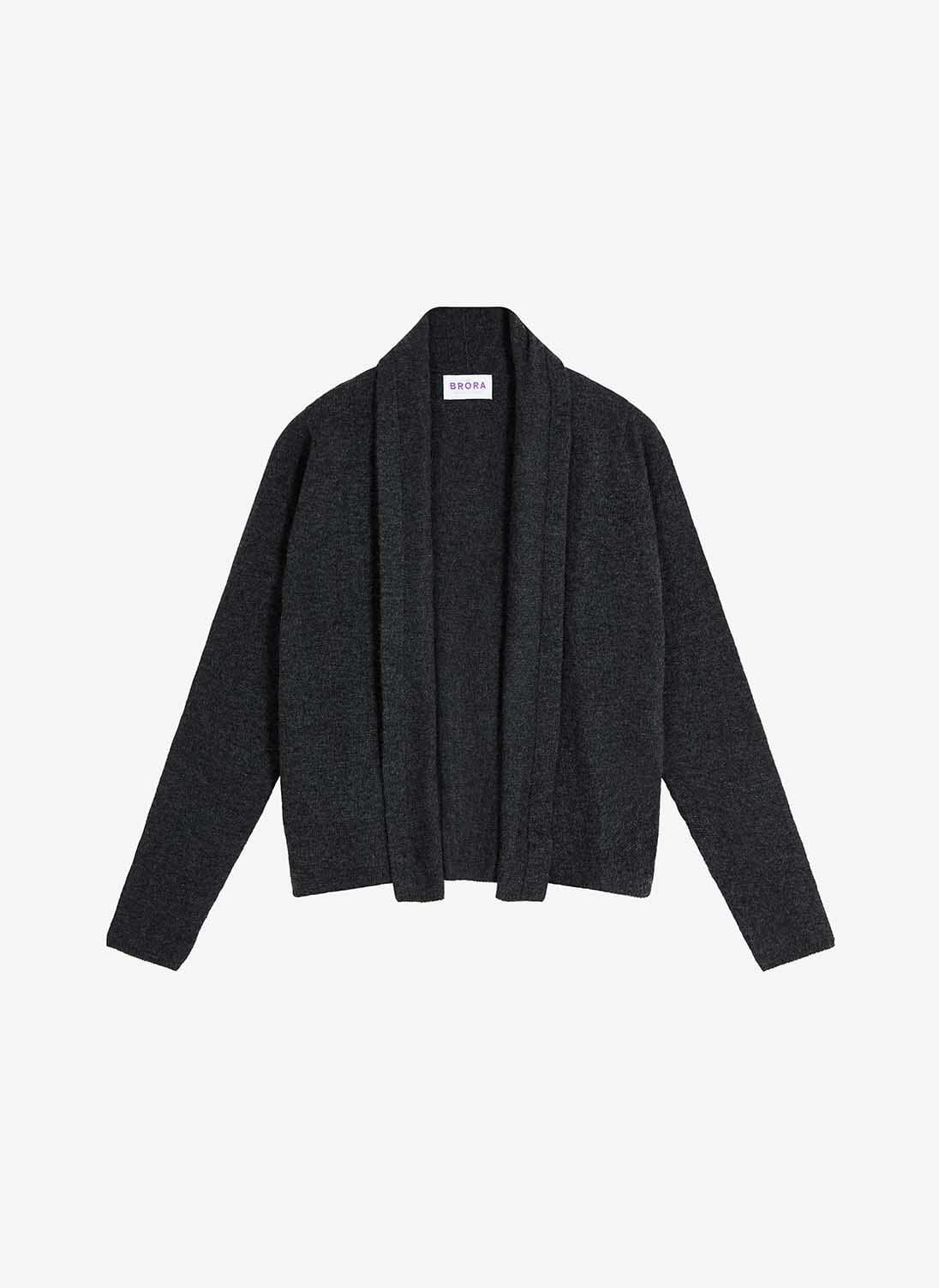 Carbon Cashmere Gauzy Cardigan Women's Cardigans Brora UK