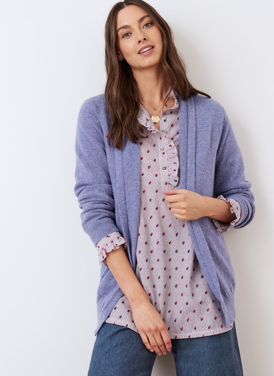 Iris Cashmere Gauzy Shawl Cardigan | Cardigans | Brora