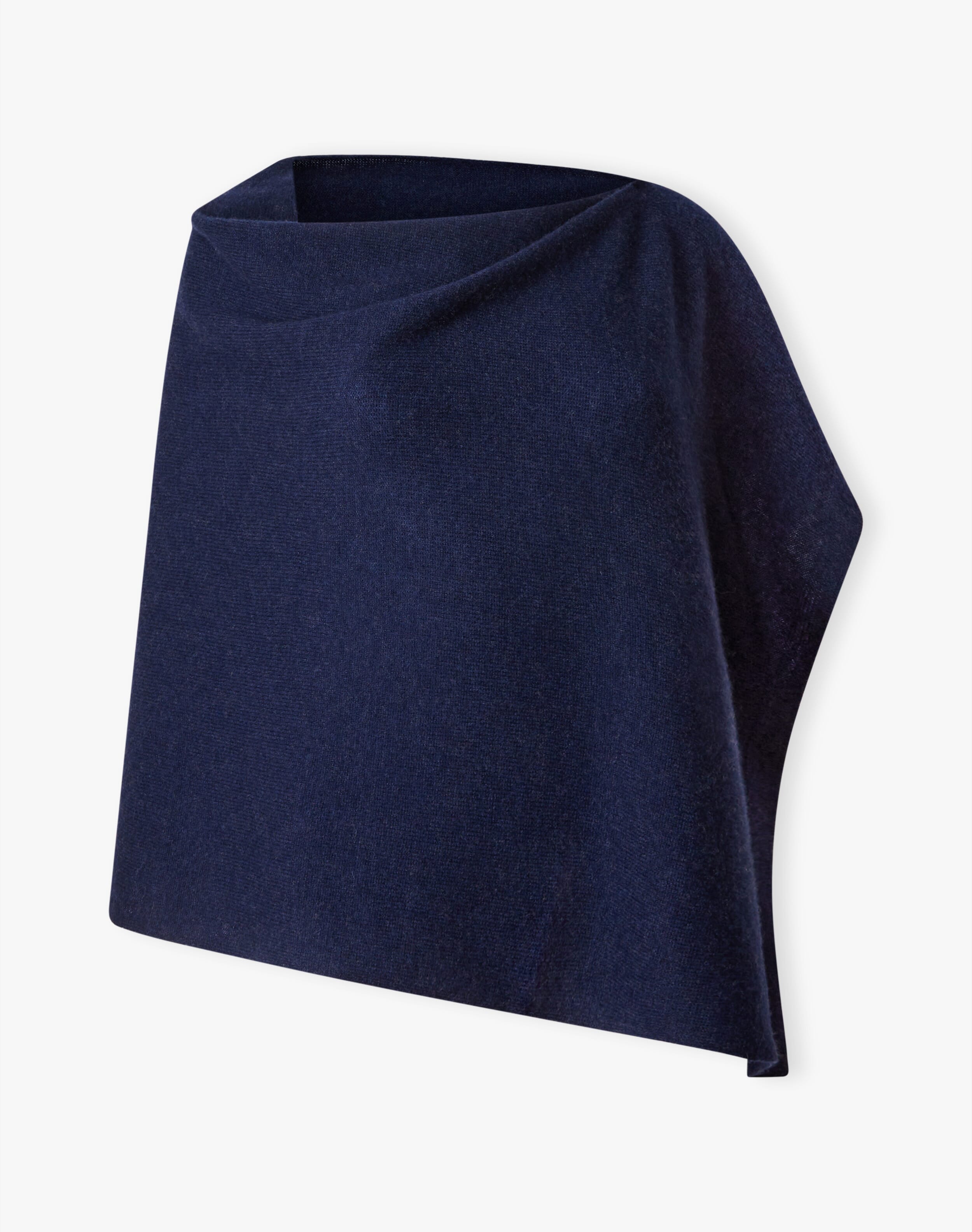 Cashmere Gauzy Knit Poncho | Brora.co.uk