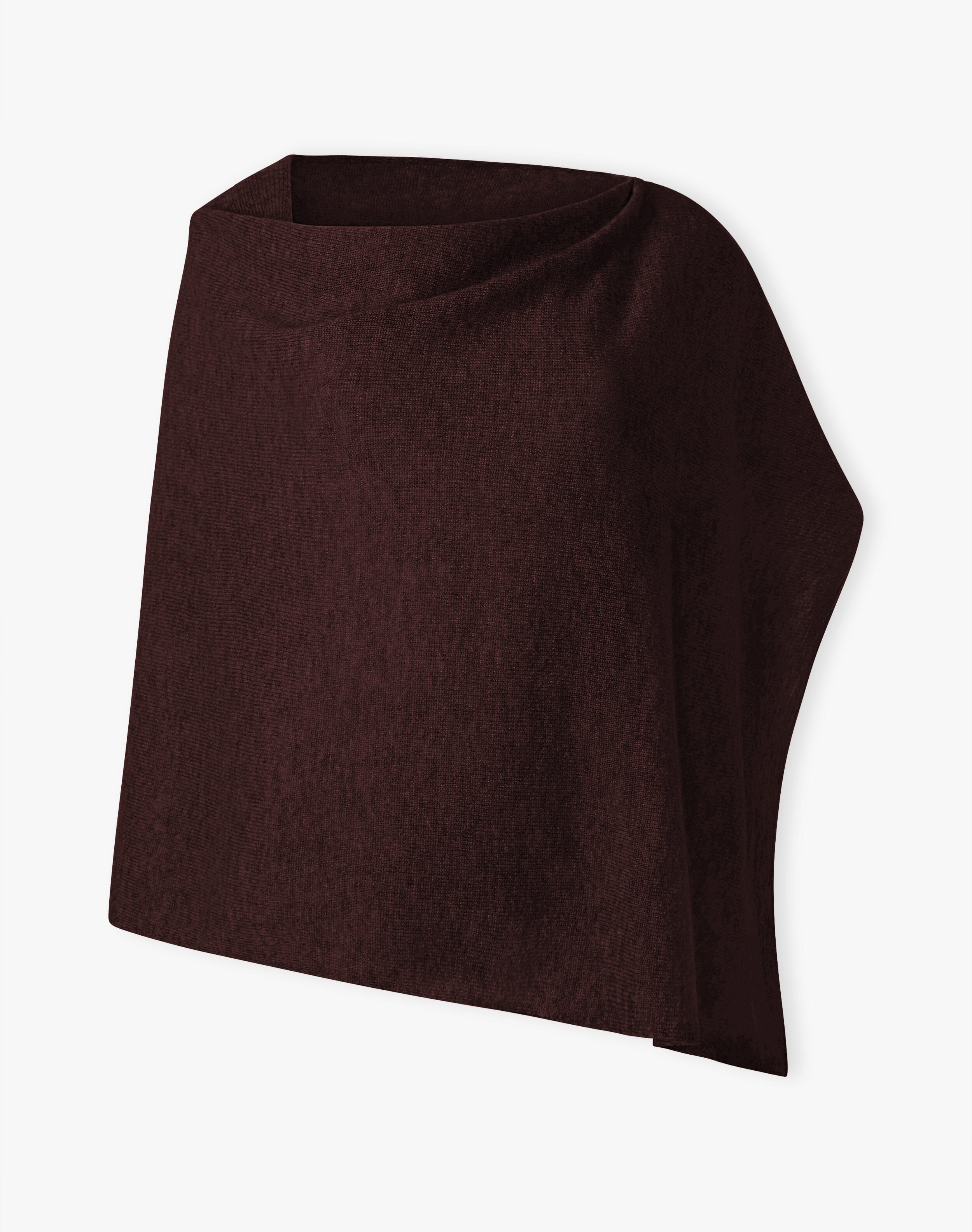 Cashmere Gauzy Knit Poncho in Malt| Brora Clearance