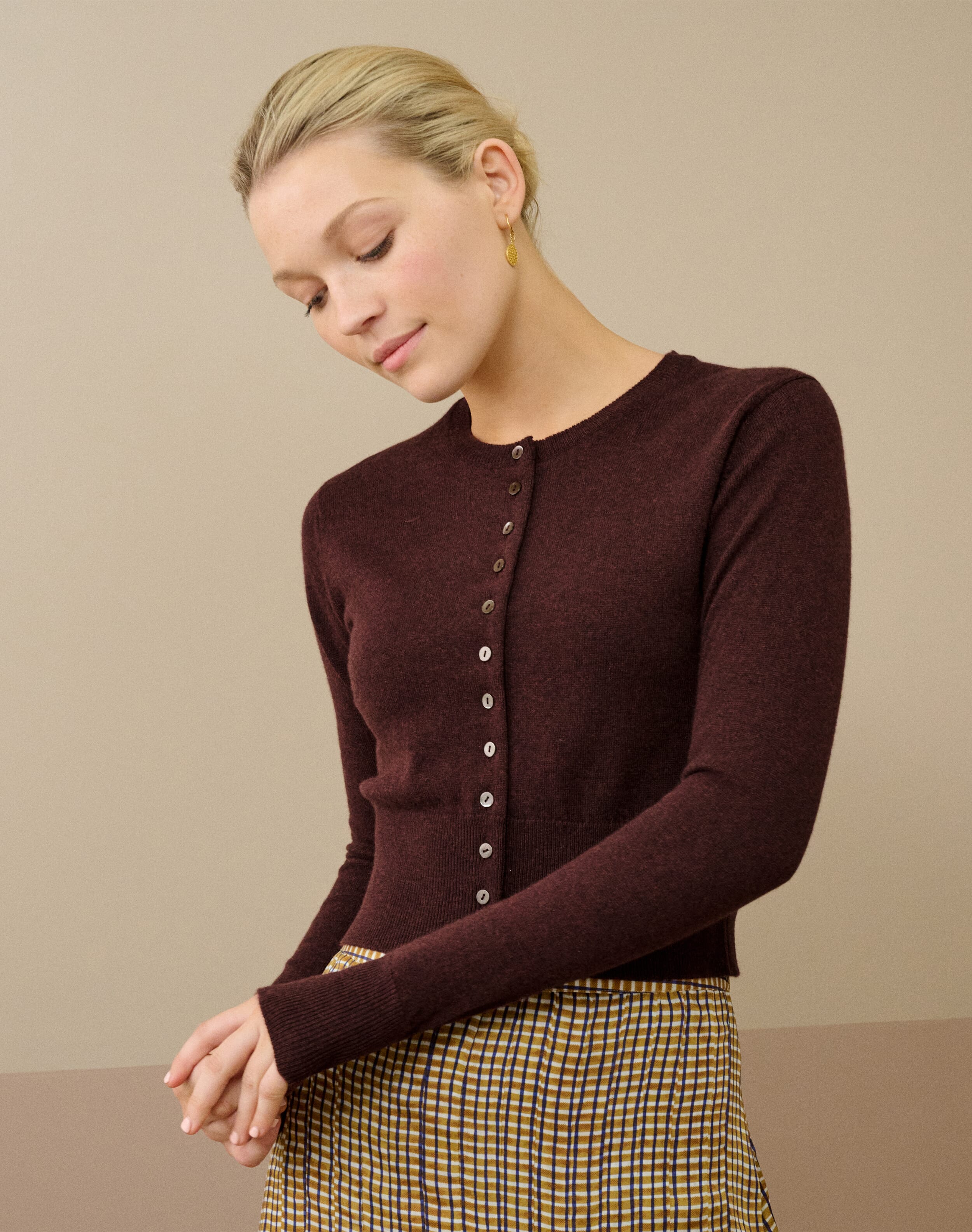 Harrods Brora Cashmere カーディガン Harrods Brora Cashmere カーディガン（Scottish Cashmere