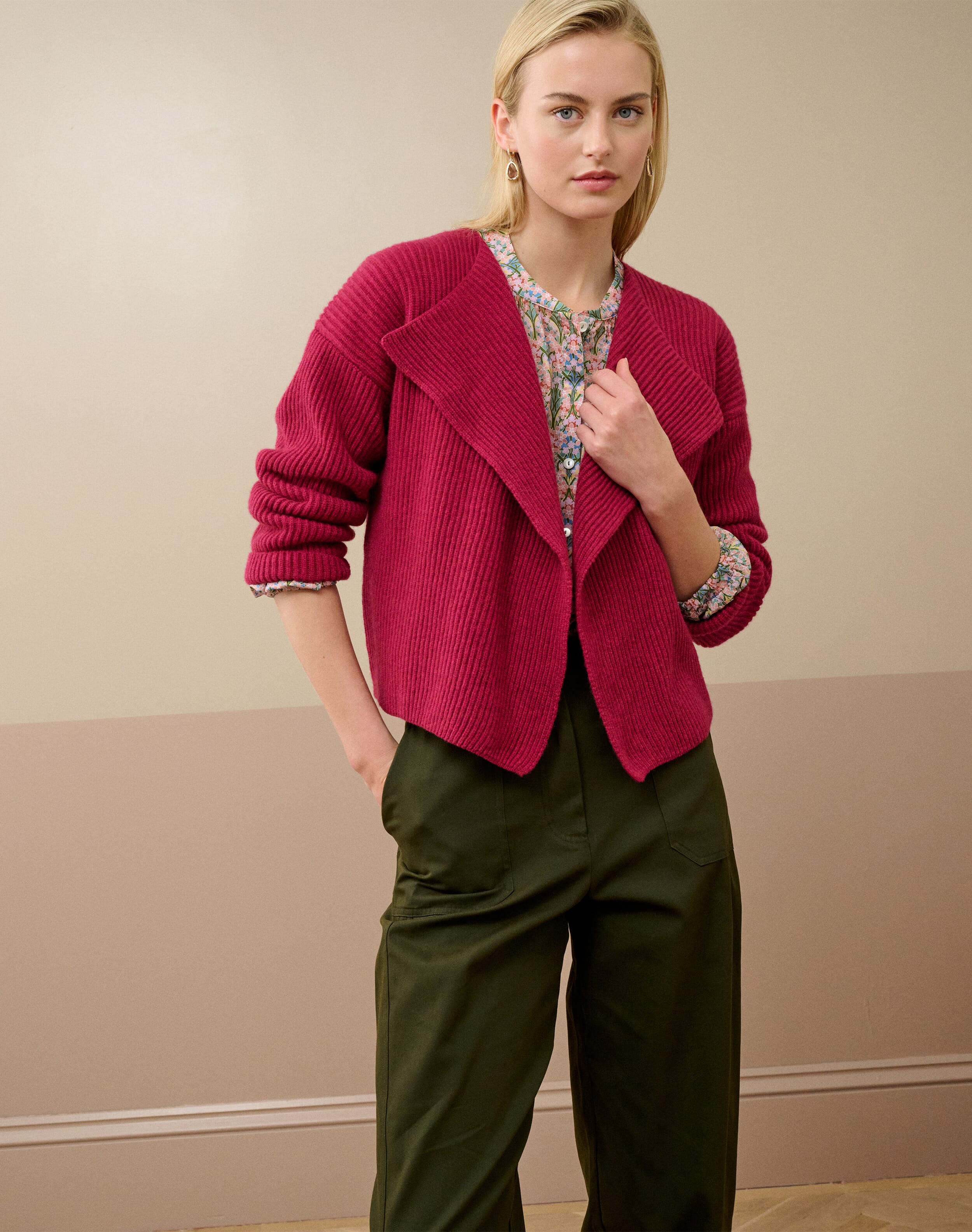Harrods Brora Cashmere カーディガン Harrods Brora Cashmere カーディガン（Scottish Cashmere