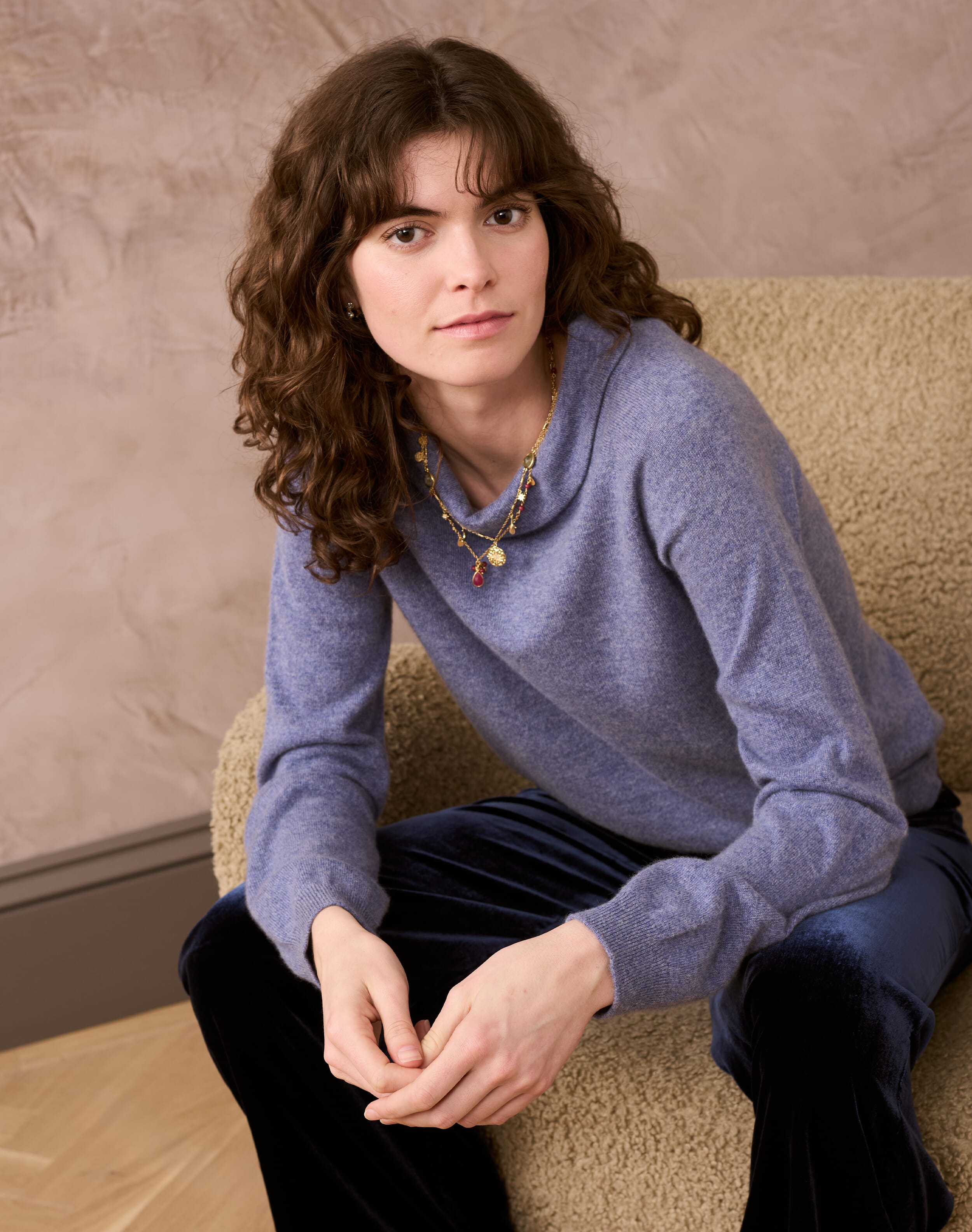 Brora Cashmere Hepburn Jumper Iris