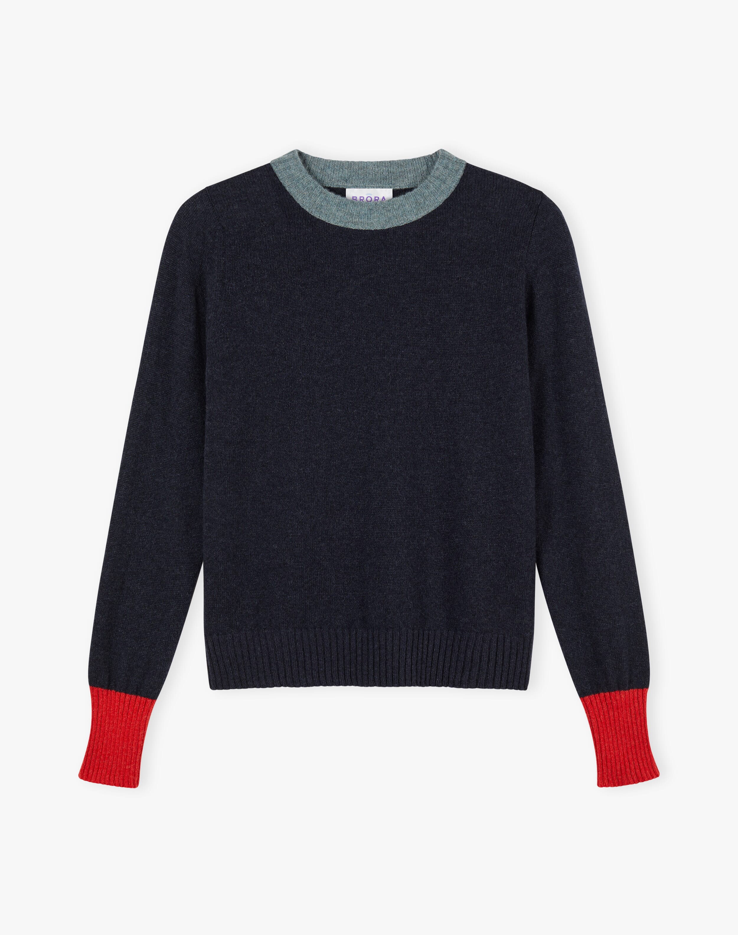 Brora Casmere Scotland Crew Neck popular Sweater