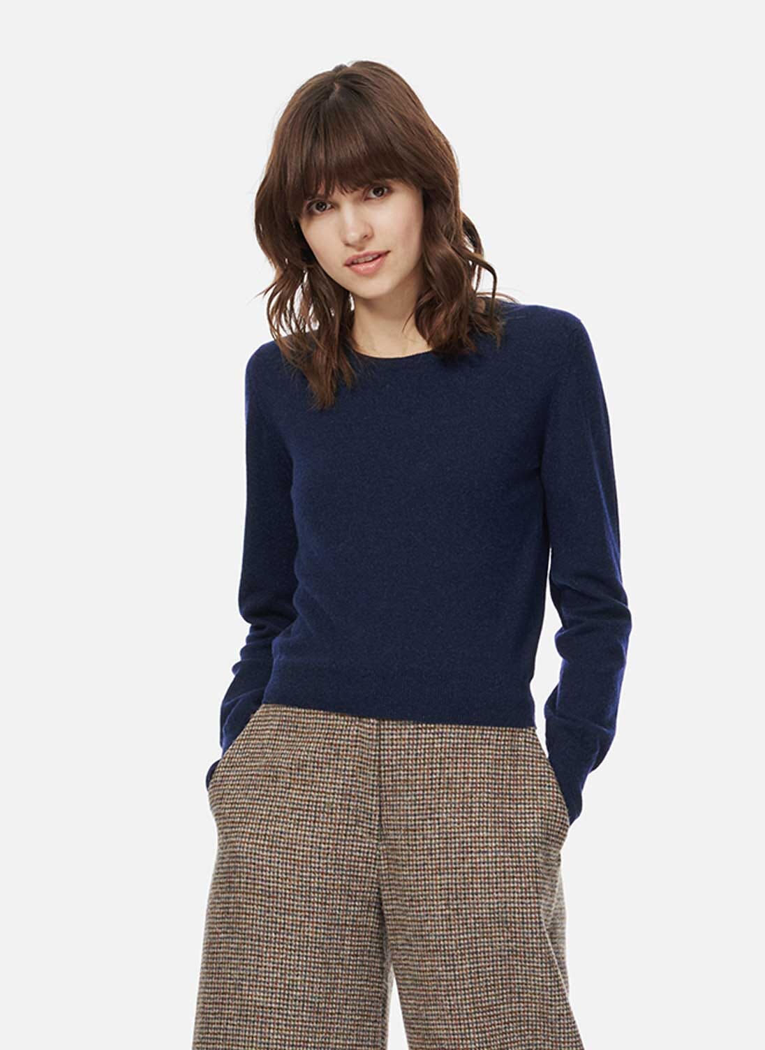 Cashmere Cropped Jumper | Brora.co.uk