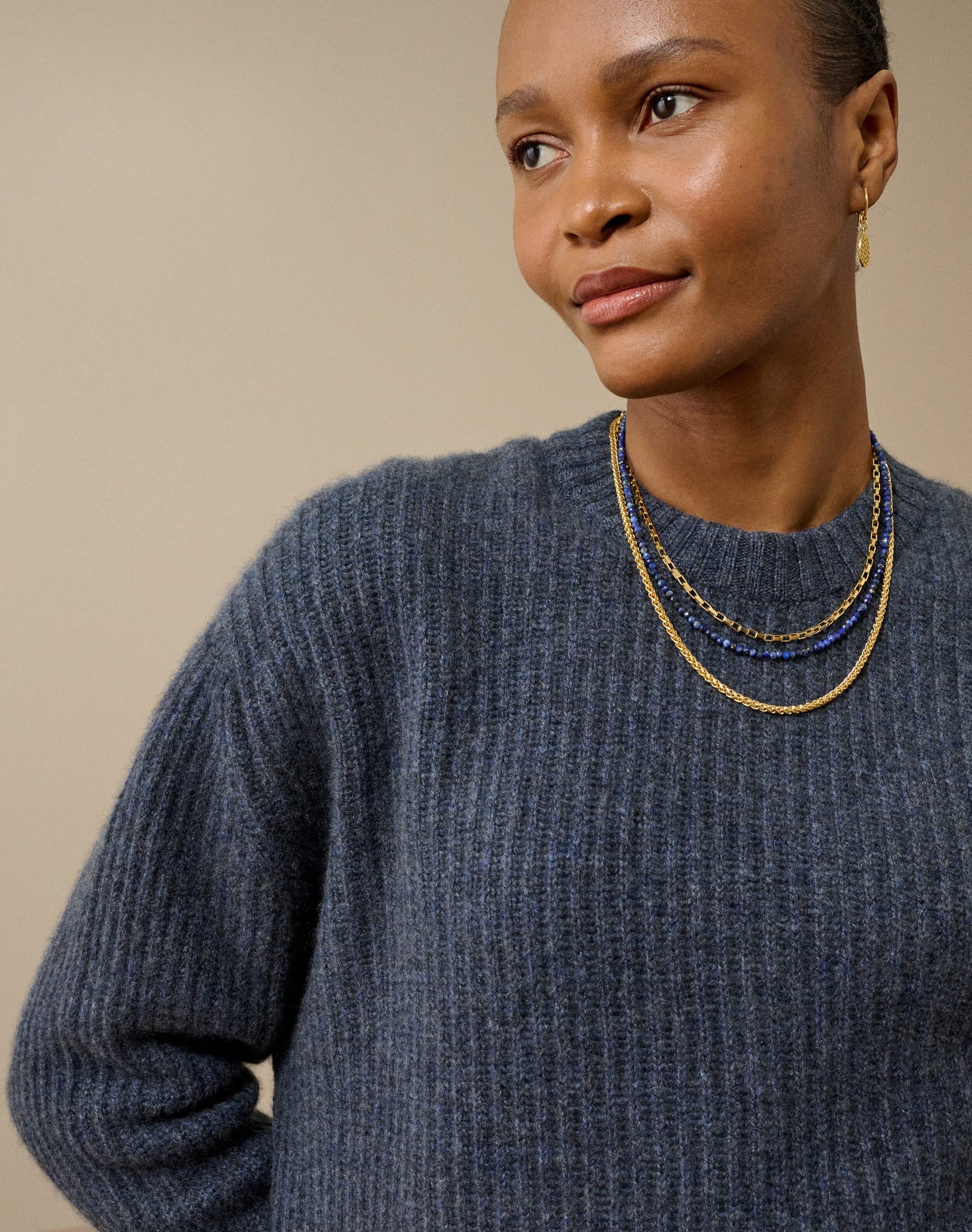 Brora Cashmere Cable & Rib Jumper Swan - 5