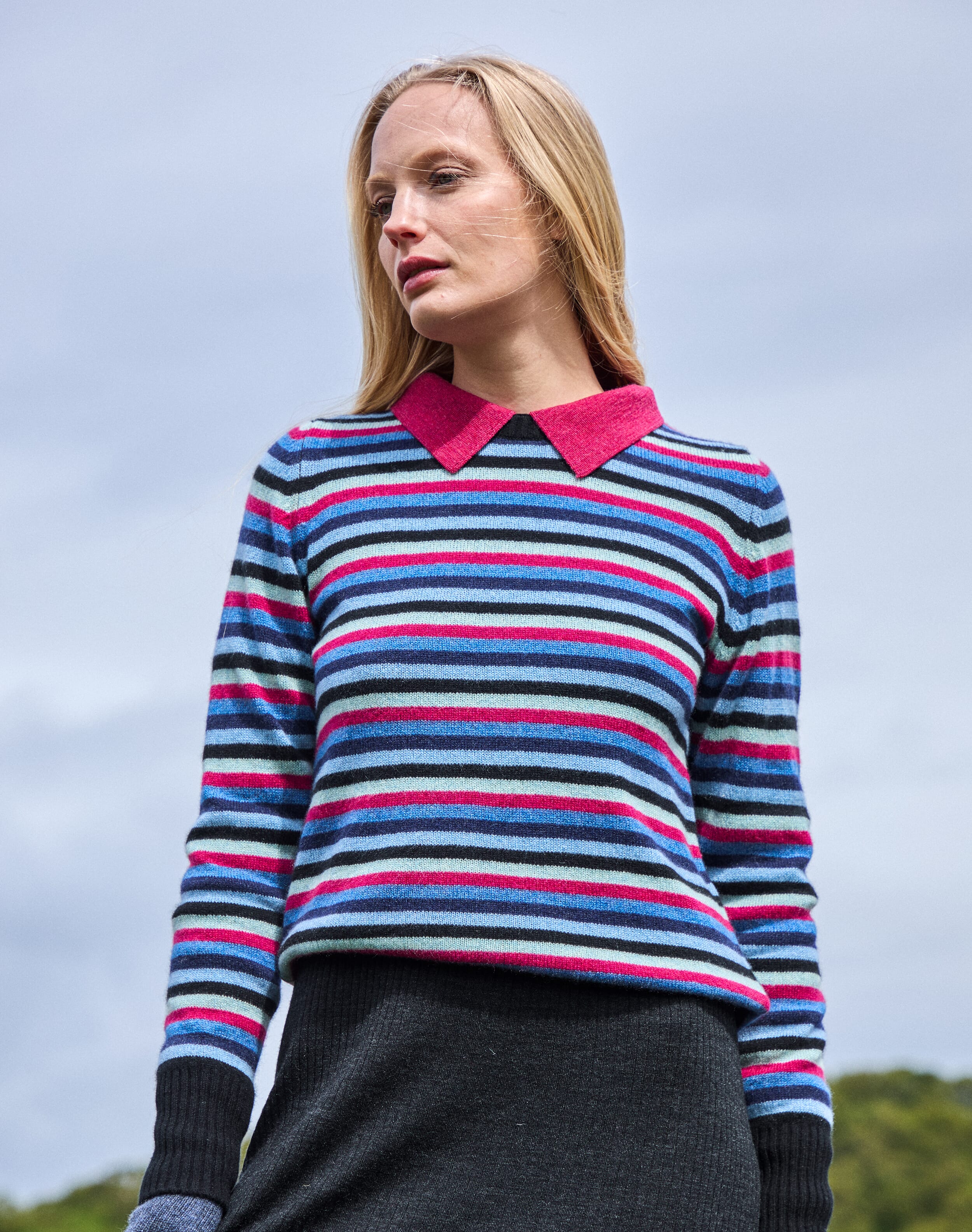 Brora Merino Wool Jacket Ink