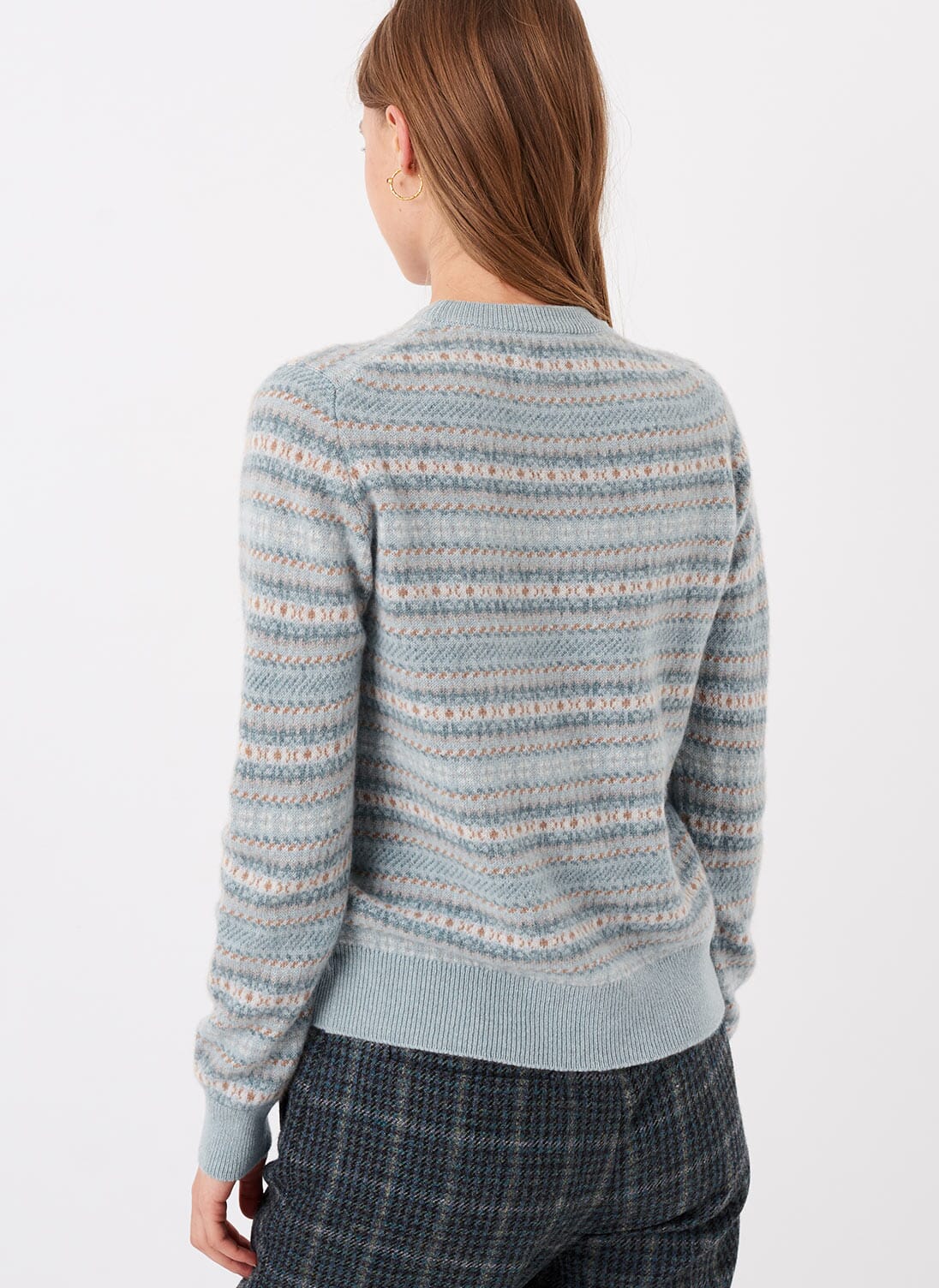 Foam Cashmere Ditsy Fair Isle Jumper | Women's Jumpers | Brora