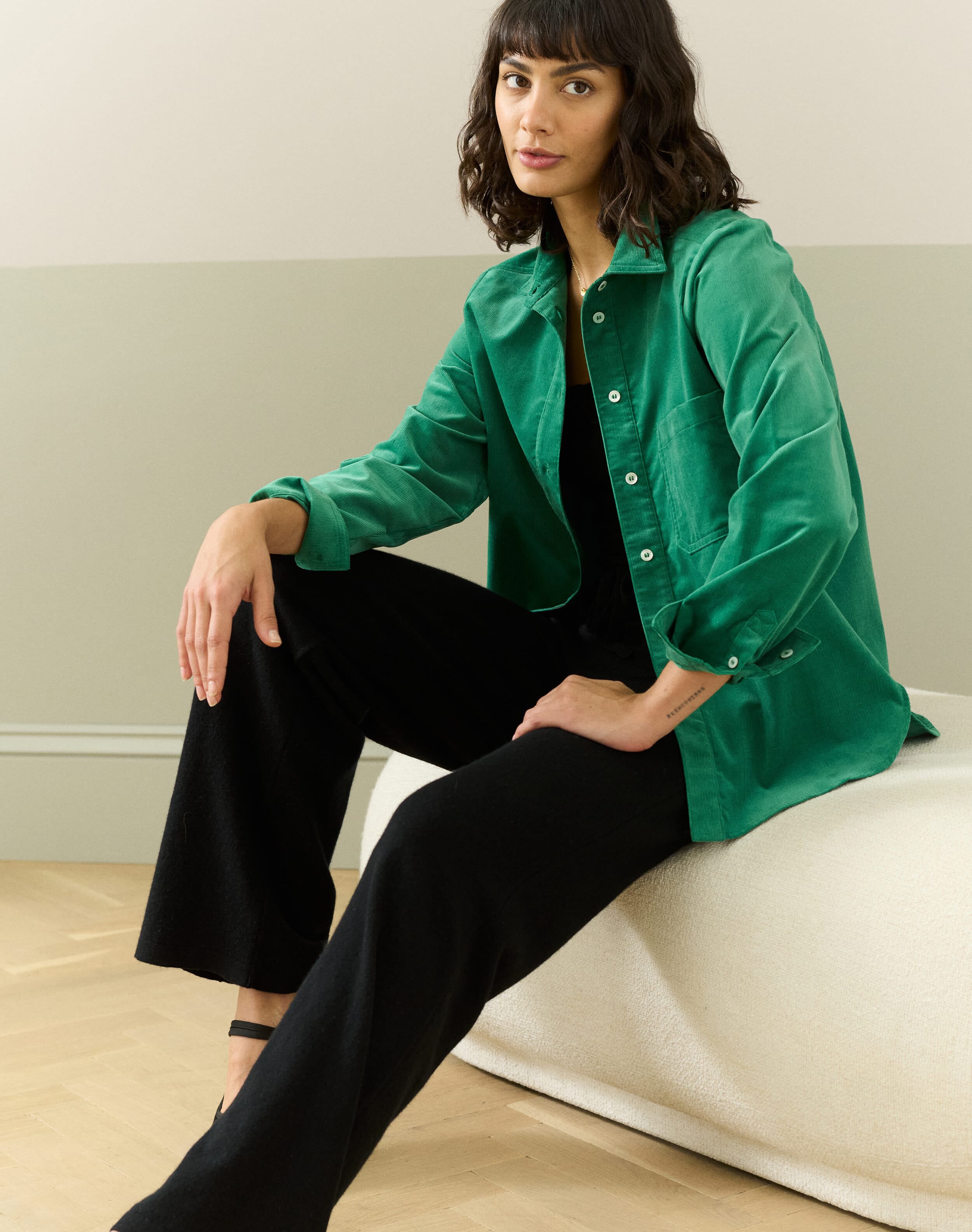 Brora Cashmere Pull On Trousers Black for Women